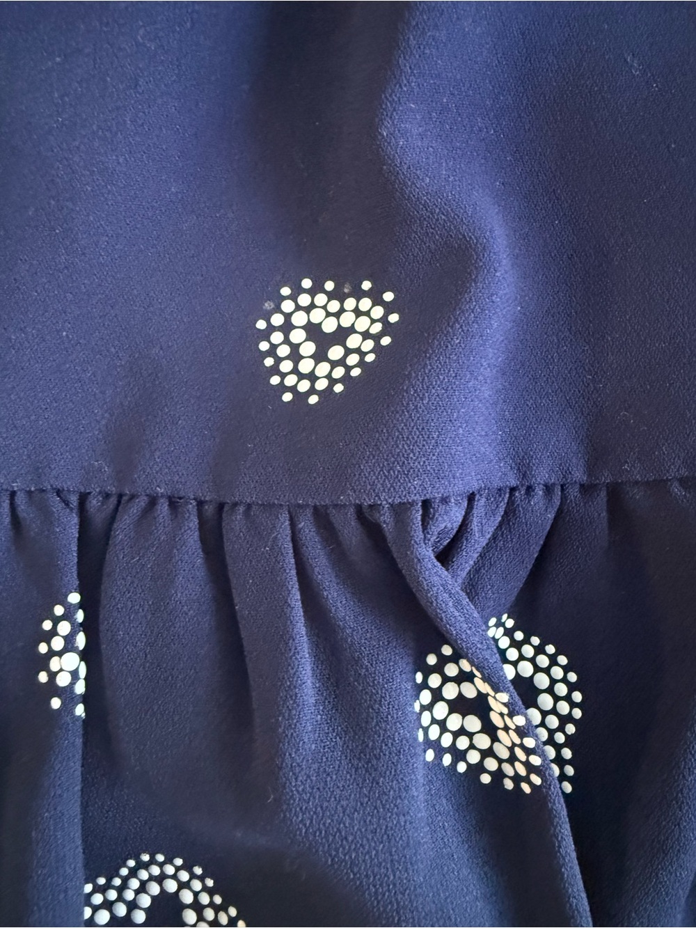 Michael Kors Navy Polka Dot Ruffle Skirt Size S - Picture 2 of 4